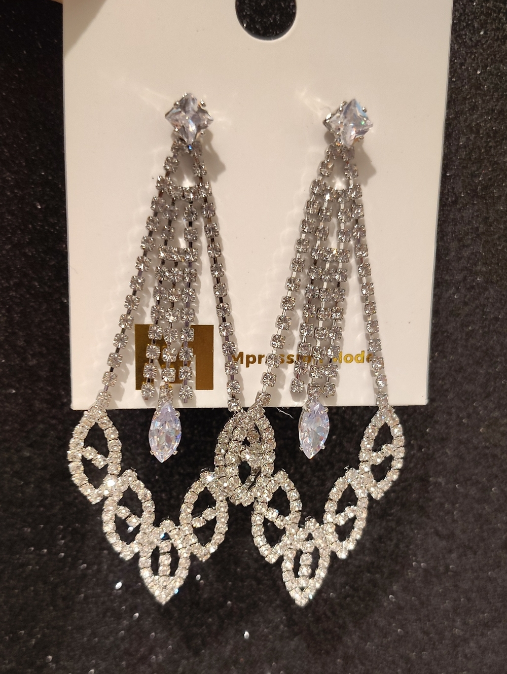 Mpression Mode Chandelier Jeweled Fashion Earrings